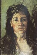 Vincent Van Gogh Head of a Woman with her Hair Loose (nn04) oil painting artist